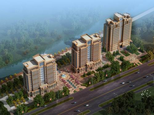 金辰现代星城项目鸟瞰图