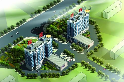 锦苑华府鸟瞰图