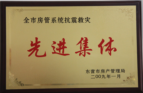 全市房管系统抗震救灾先进集体